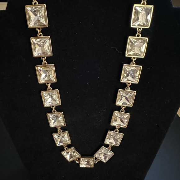 Alfani crystal square necklace - Picture 4 of 4
